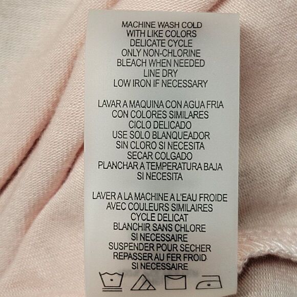 CalvināKleināPinkĀ ColorāBlockāLongāSleeveāBlouseāSzāM - Picture 10 of 13